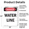 Signmission Portrait Water Line, 18 in W x Rectangle, Aluminum OS-2PACK-DS-A-1824-V-1606 - alternate 5